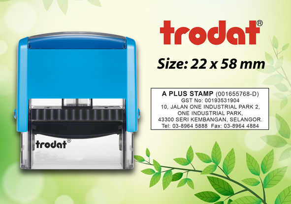 Trodat 4913  Size: (22mm x 58mm)  