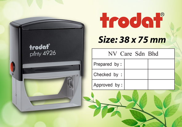 Trodat 4926 Size: (38mm x 75mm)