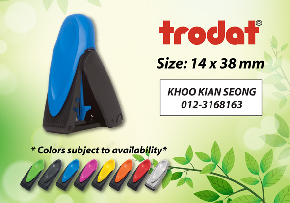 Trodat Mobile Printy 9411  Size: (14mm x 38mm)  