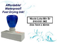Flash Stamp Size: (7mm x 40mm)