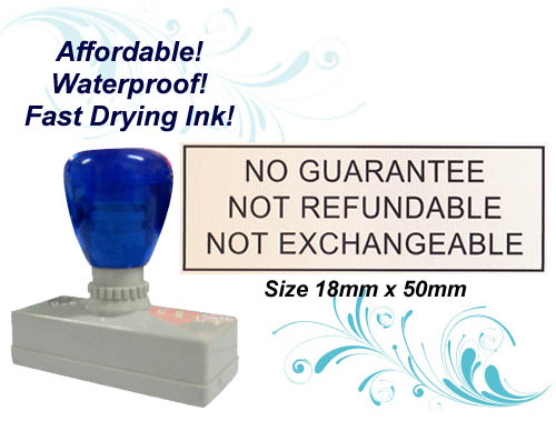 Flash Stamp Size: (18mm x 50mm)