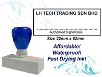 Flash Stamp Size: (22mm x 62mm)