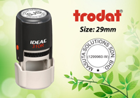 Trodat Round Self Inking Size: (29mm x 29mm)  