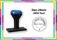 N8 Round Rubber  Stamp R32 
Size: (29mm x 29mm)  