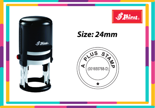 Round Self Inking R524 Size: (24mm x 24mm)