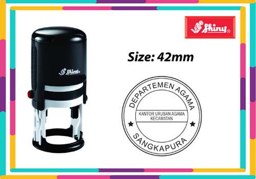 Round Self Inking R542 Size: (42mm x 42mm)