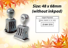 Dater Size: (48mm x 68mm)  