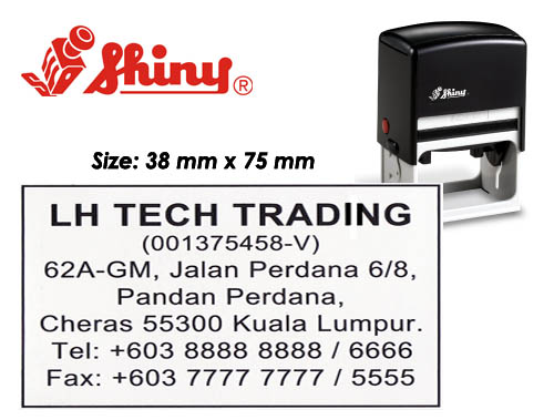 S830_Self Inking Stamp: (36mm x 75mm)
