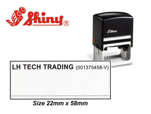 Express Shiny Self Inking Stamp (22mm x 58mm)