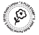 SR002 Self Return Address - Flower(38mm)