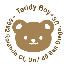 SR017 Self Return Address - Bear(38mm)  