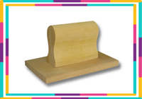 Wood Stamp  Size: (76mm x 80mm)  